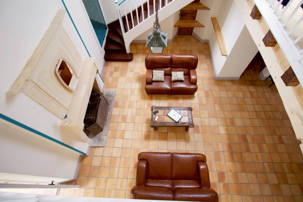 Salon annexe vu de la mezzanine